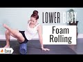 Day 6 FOAM ROLLING/ STRETCHING LOWER BODY | Help your body to recover w/ self massage | Follow along