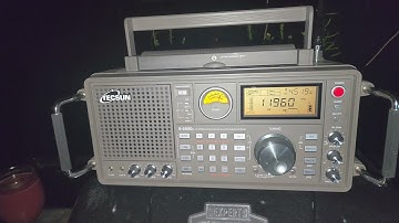 Radio Romania English 11960 kHz 0530 UTC to Western Europe received Tecsun S-2200x