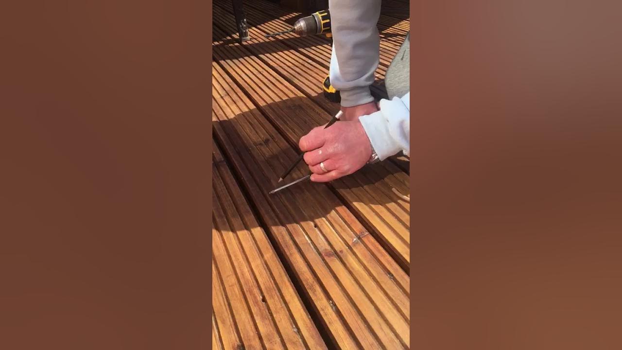 How to remove puddles from the decking YouTube