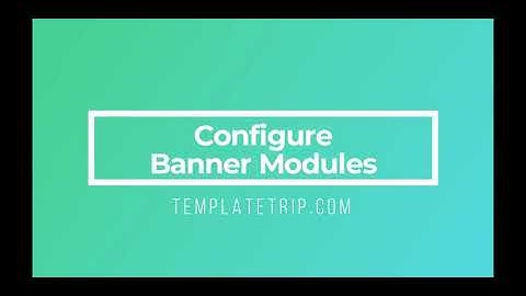 Configure Banner Modules & Texts - TemplateTrip PrestaShop Help