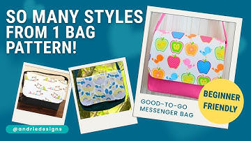 Sew a Stylish Messenger Bag! | Easy DIY Bag Pattern for Beginners