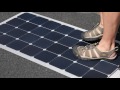 VERY RUGGED Flexible Solar Panel   Lensun 100 Watt  on RV with Tito