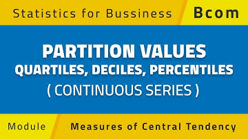 Partition values in continuous series