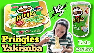 PRINGLES FLAVORED YAKISOBA Instant Noodles (SUPER SOUR CREAM and ONION) TASTE TEST