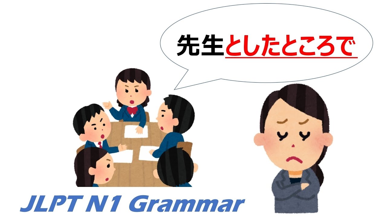 アニメで学ぶ Jlpt N1 文法 Day 44 としたところで Jlpt N1 Japanesegrammar Youtube
