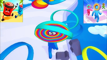 LAYER MAN, ROOF RAILS, BATERY RUN, BALL RUN 2048- SATISFYING MOBILE GAMES #gameplay