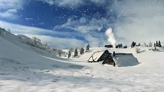 🏡House In Snow Forest - Winter Relaxing Piano Music - Deep Sleep Music - Meditation Yoga Music #39