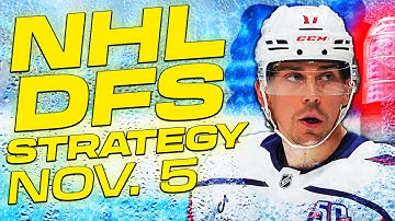 NHL DFS Strategy Wednesday 11/5/25 | DraftKings & FanDuel Daily Fantasy Hockey Picks