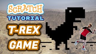 How to make a GOOGLE CHROME DINOSAUR GAME 🦖 | T-Rex - Scratch 3.0 Tutorial screenshot 5