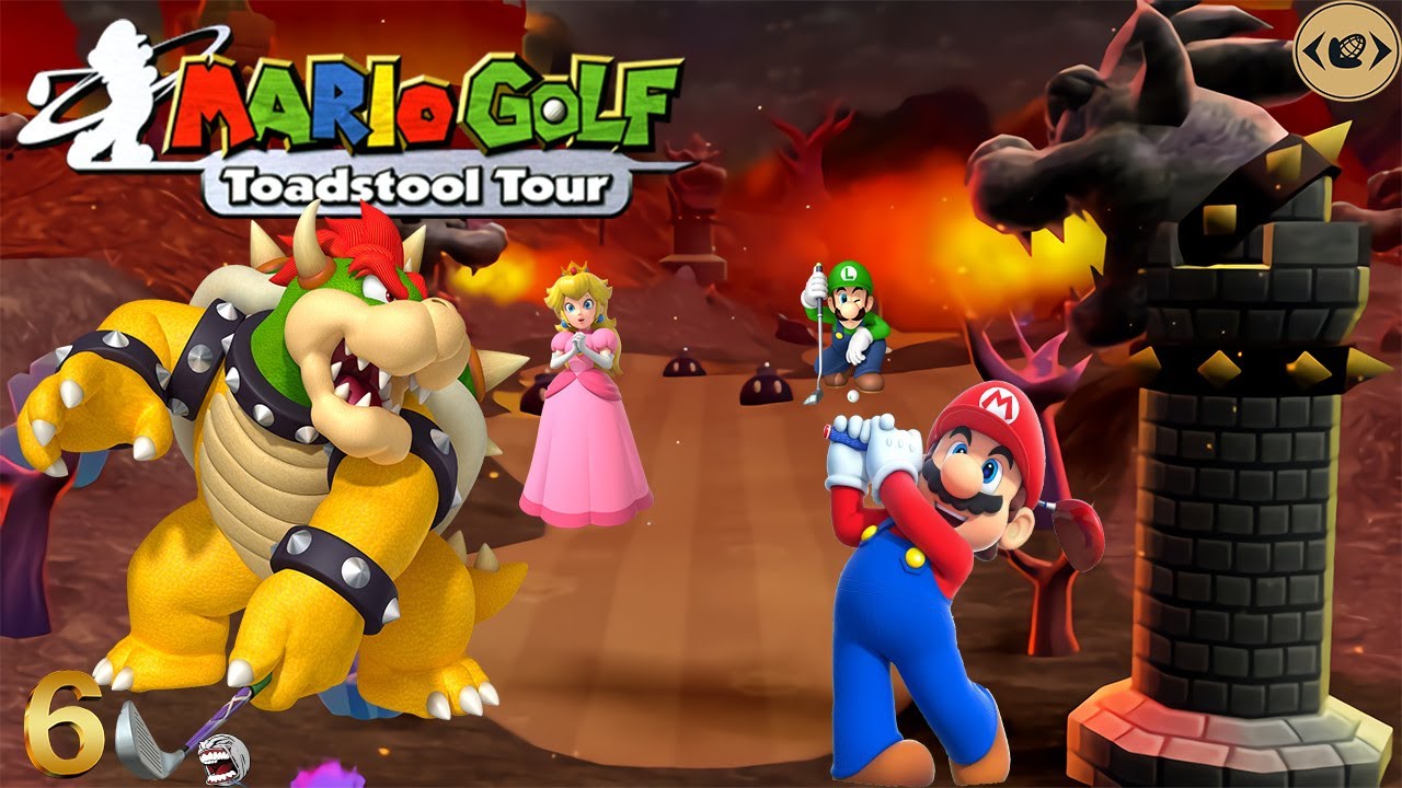 mario golf toadstool tour bowser badlands