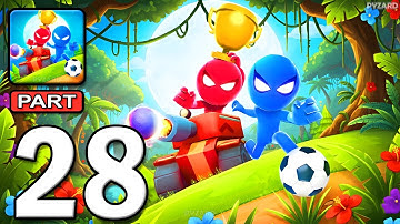 Stickman Party - Gameplay Walkthrough Part 28 - Tournament Mode 1 2 3 4 Players Free New Mini Games