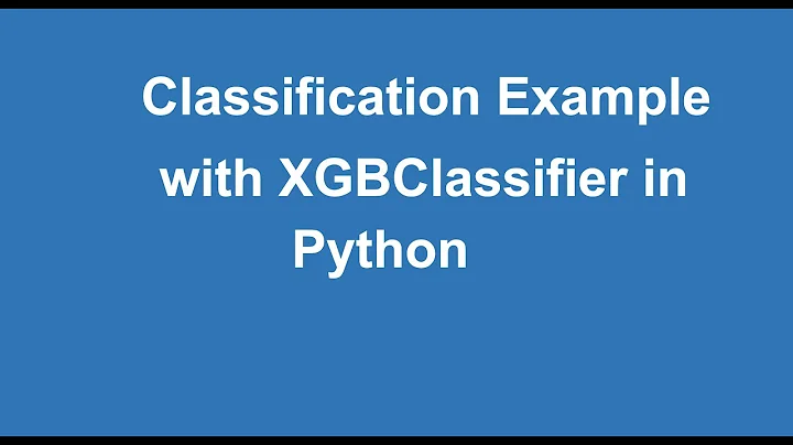 Classification Example with XGBClassifier in Python.