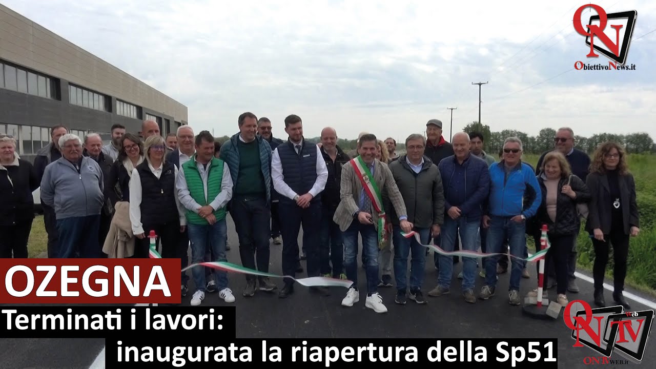 OZEGNA - Terminati i lavori: inaugurata la riapertura della Sp51