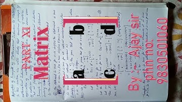 Matrices| mathematical induction