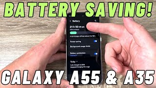 How to SAVE BATTERY (power saving) on Samsung Galaxy A35 & A55