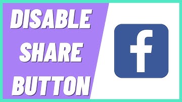 How To Disable Facebook Share Button (2022)