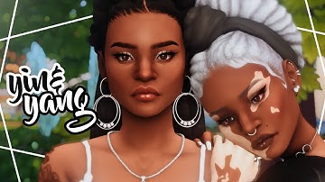 Yin & Yang Twins 🖤🤍 + CC List // The Sims 4 Create A Sim