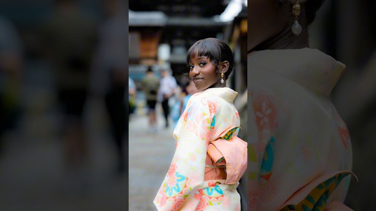 Street photography in Kyoto 📸✨ #kimono #japan