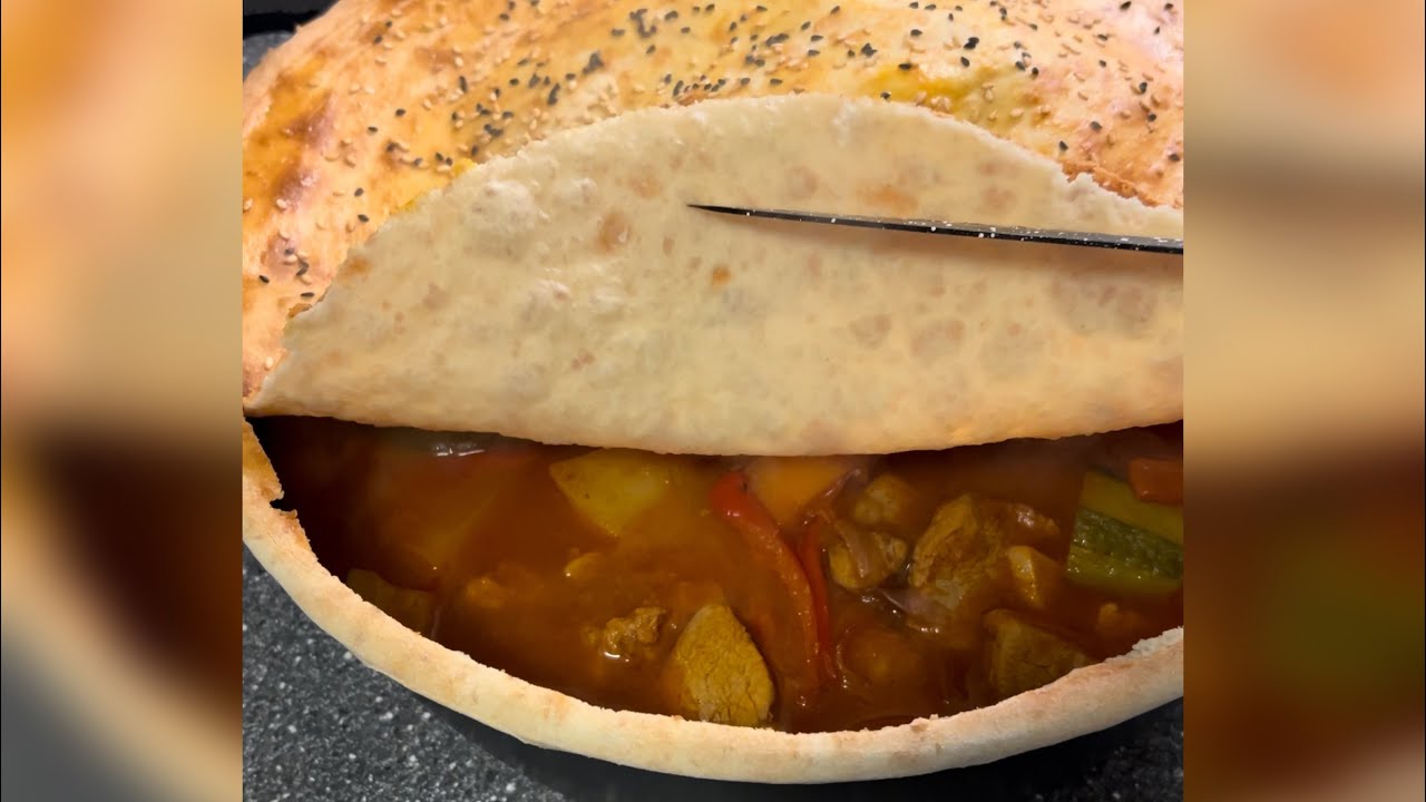 لحم بالفخار بەس ئەوەی من لەتاوە بوو 😁