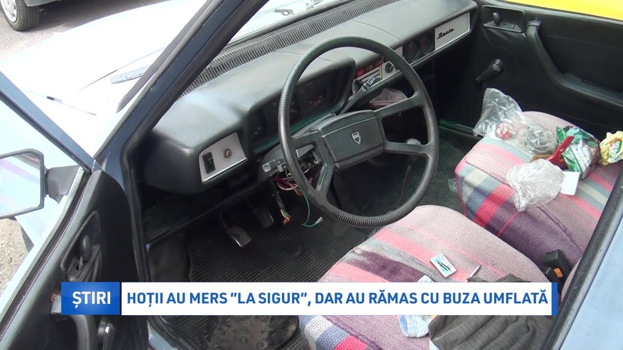 Hoții au mers „la sigur”, dar au rămas cu buza umflată