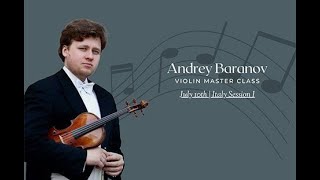 Andrey Baranov talks about violin technique - masterclass