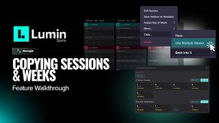 Feature Walkthrough: Copy Sessions & Weeks