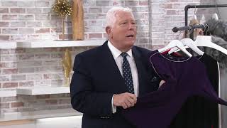 Dennis Basso Ruched Sleeve Soft Touch Top with Microchain Trim on QVC screenshot 5