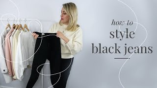 How To Style Black Jeans | Popular Request