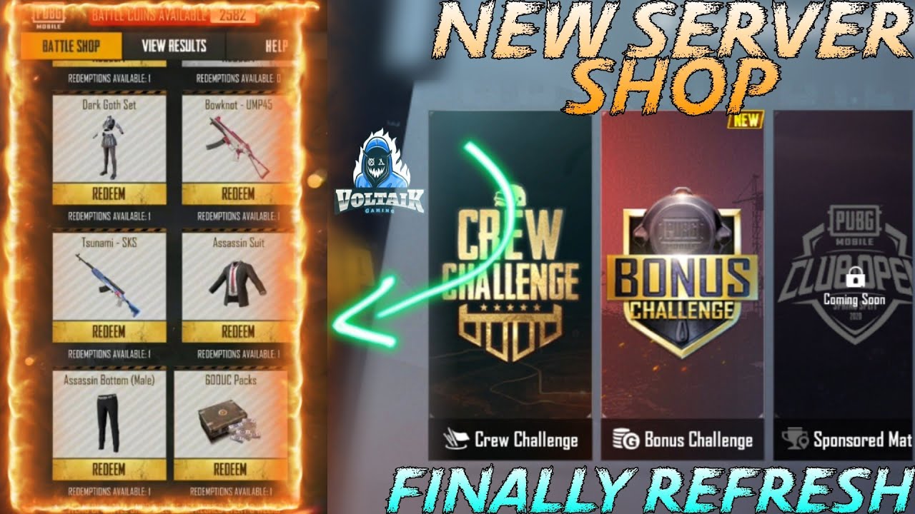 PUBG MOBILE NEW BONUC CHALLENGE REDEEM SHOP | IND BONUS CHALLENGE REDEEM SHOP REFRESH | Hindi |