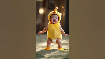 A Baby Chicken And A Baby Banana Dancing 