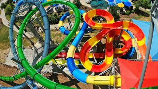 Typhoon Texas Water Parks  ALL Water Slides at BOTH Parks