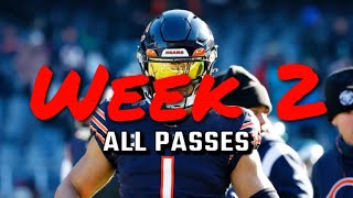 All Justin Fields Passes Week 2