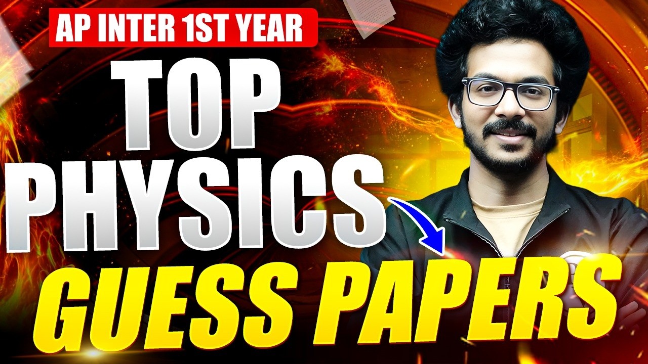 Top Physics Model Paper Discussion 🔥 | AP Inter 1st Year | Most Expected Questions | IPE 2026