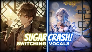 [Nightcore] - Sugarcrash! (Lyrics) (Cover) - (Switching Vocals) Resimi