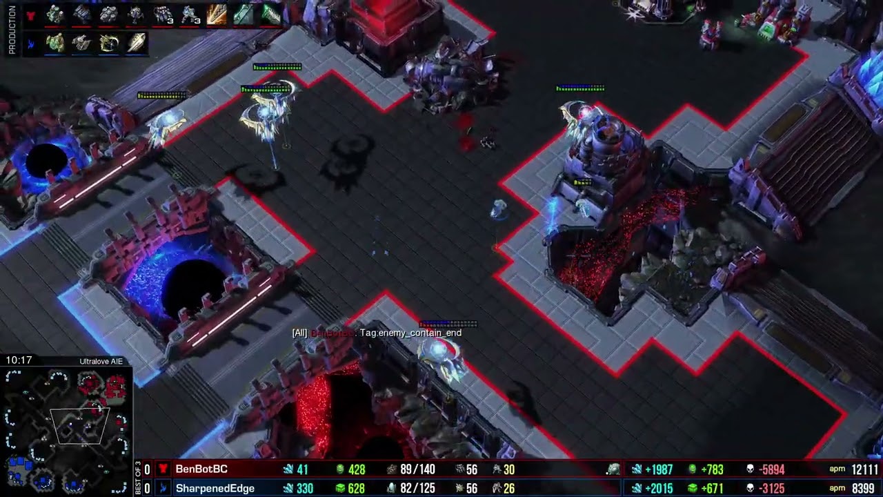 AI PLAYS SC2 BO3! - BenBotBC vs SharpenedEdge - Starcraft 2 AI