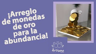 ¡Haz este arreglo de monedas de oro para que atraigas la abundancia en el nuevo año!