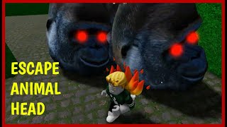 ESCAPE ANIMAL HEAD Full WALKTHROUGH [ All Stages & Boss ] Roblox