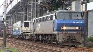 【4K】JR山陽本線 EF200-19号機牽引 2088レ貨物列車