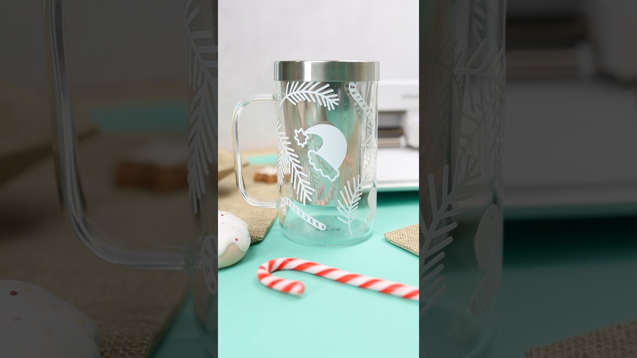 Teeglas mit Vinylfolie 