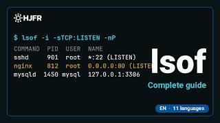 Information lsof — the Complete Guide: list open files and connections | HJFR Update