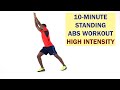 10-Minute Standing Abs Workout High Intensity without Equipment