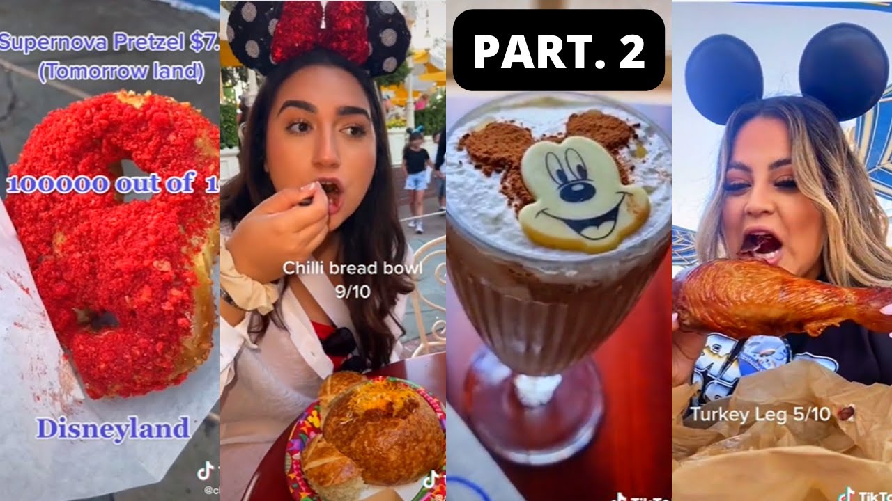 ✨What I ate at DISNEYLAND pt. 2✨| Eating Tiktok Compilation