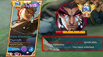 HOW TO DEAL AGAINST YU ZHONG IN EXP LANE!? DYRROTH VS YU ZHONG - MLBB
