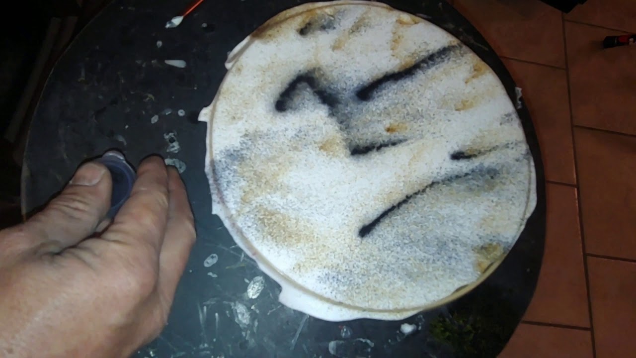 disc golf disc dyeing shaving cream YouTube