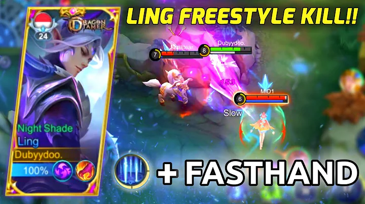 LING FASTHAND 2023! FREESTYLE KILL AGGRESSIVE + ON POINT! - Ling Gameplay Mobile Legends
