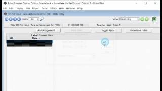 Set Date Ranges in Schoolmaster Gradebook
