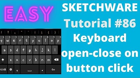 Keyboard open and close on button clock in sketchware....tutorial#86....Dakat Studio