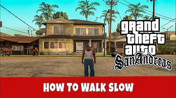 GTA San Andreas - How To Walk Slow