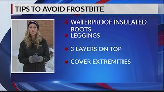 Tips to avoid frostbite