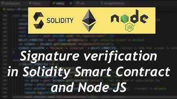 How to verify digital signature in smart contract using NodeJS and Javascript | Ethereum Blockchain